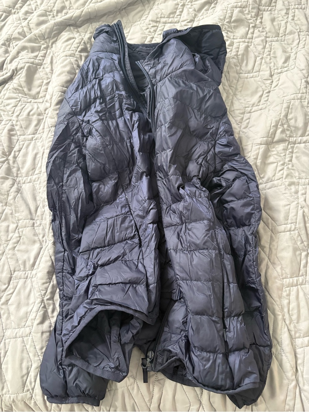 Kids Navy Puffer Jacket - Lightweight Packable Winter Coat